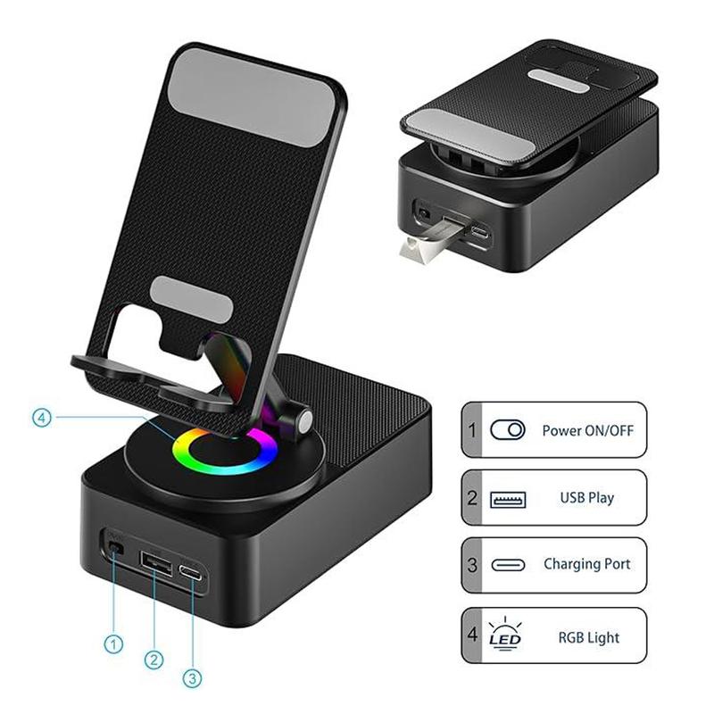 Bluetooth Wireless Audio Phone Holder