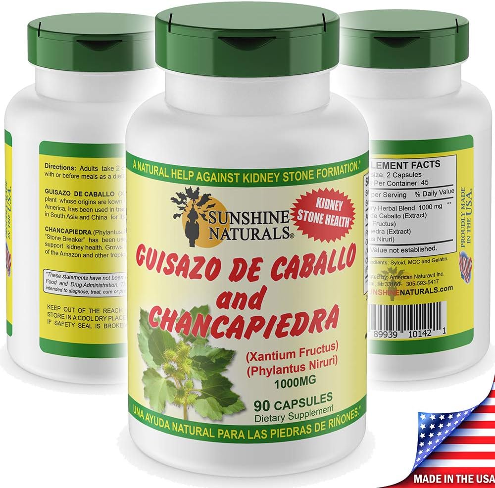 Sunshine Naturals Guisazo de Caballo and Chancapiedra.