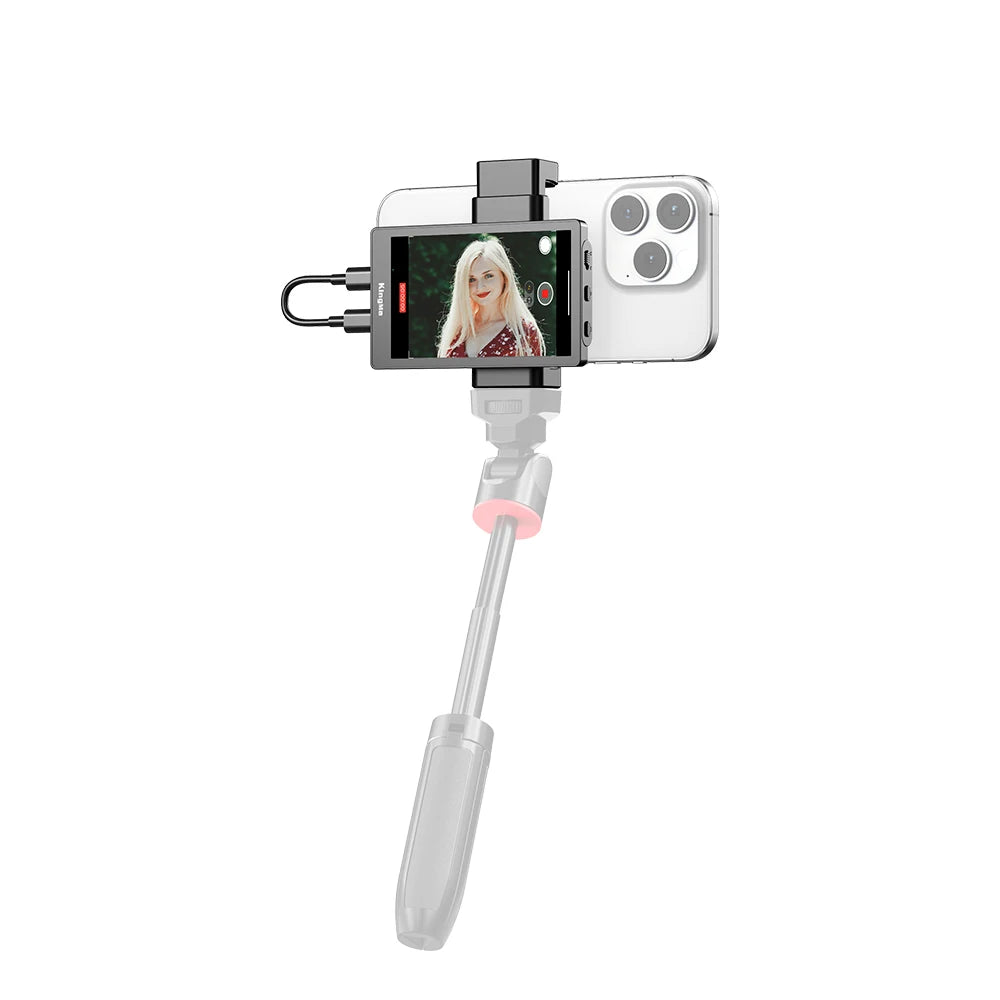 Kingma Phone Rear Camera Selfie Vlogging Monitor Screen Magnetic Phone Holder Wired and Wireless Connection Vlog Screen