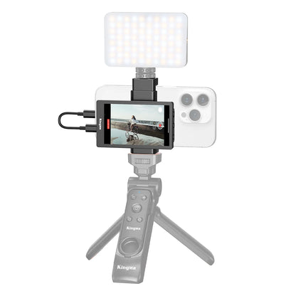 Kingma Phone Rear Camera Selfie Vlogging Monitor Screen Magnetic Phone Holder Wired and Wireless Connection Vlog Screen