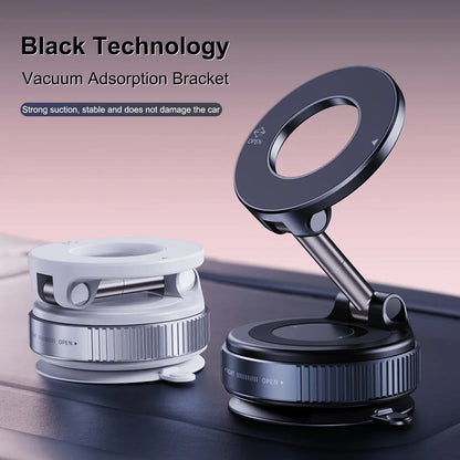 Foldable Stand with Suction Base and Rotating Ring